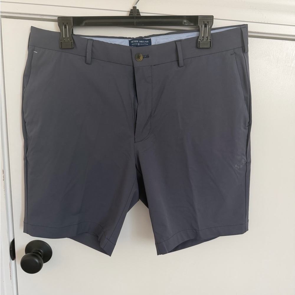 Peter Millar Slate Gray Performance Golf Shorts - image 1